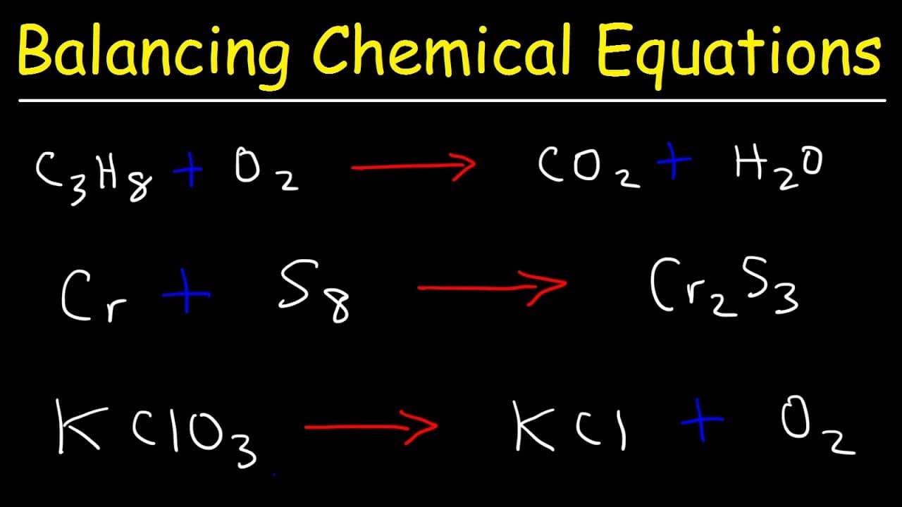 chemistry balancing chemical equations calculator