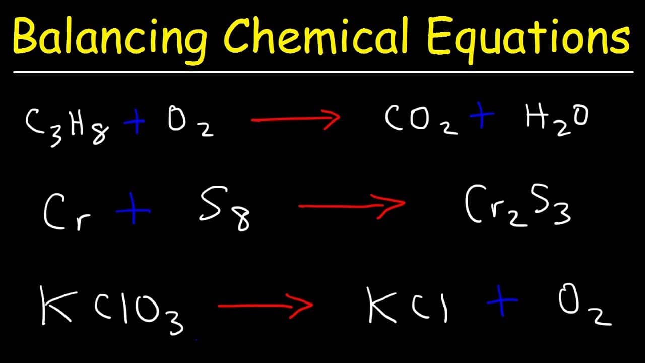 How to Balance Chemical Equations? Best Examples Get Education Bee